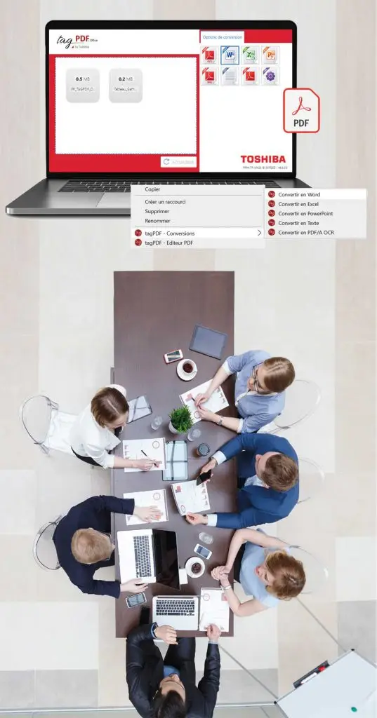 tagPDF by Toshiba : numérisez, c’est automatiquement classé !